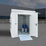 Bejárható tűzvédelmi konténer Comfort F90 acélból