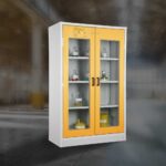 Veszélyes anyagok tárolására szolgáló szekrények (30-as típus) tűzgátló üvegajtókkal - szélesség 1200 mm