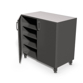 Szekrény alsó szabadon álló, álló munkához kétajtós